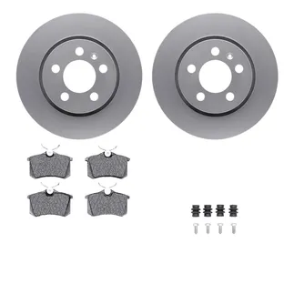 R1 Concepts WDUH1-74109 Carbon Series Brake Rotors W/ 5000 Oep Brake Pads & Hdw